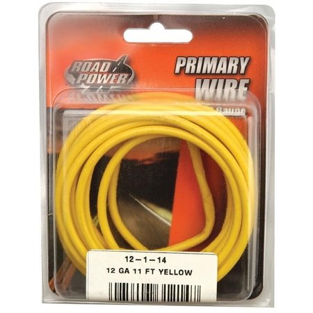 CCI Road Power Electrical Wire, 12 AWG Wire, 2560 VACVDC, Copper Conductor, Yellow Sheath 55671733/12-1-14